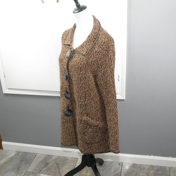 Willow Tweed Large Button Oversized Blazer Size Small - Picture 3 of 6